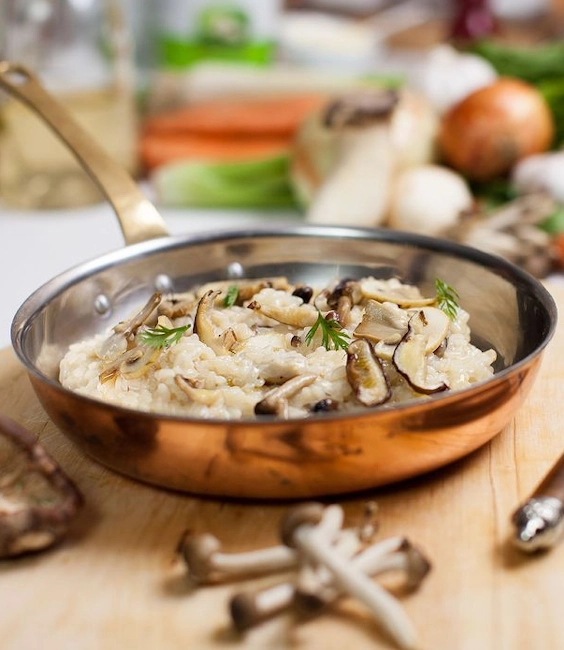 risotto pastas con setas catering cumpleanos adultos