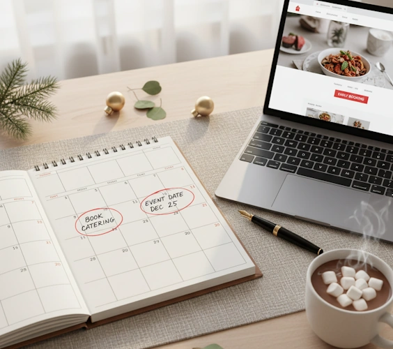 catering para cena de navidad